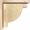 Ekena Millwork Alpine Rough Sawn Corbel w/Backplate, Douglas Fir, 8"W x 12"D x 12"H COR08X12X12ALP01RDF - alternate 2